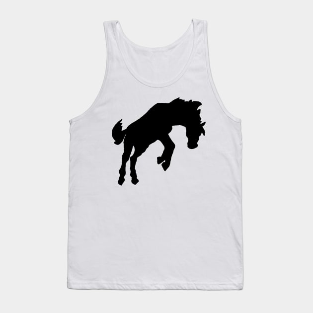 bucking horse black Tank Top by Shyflyer